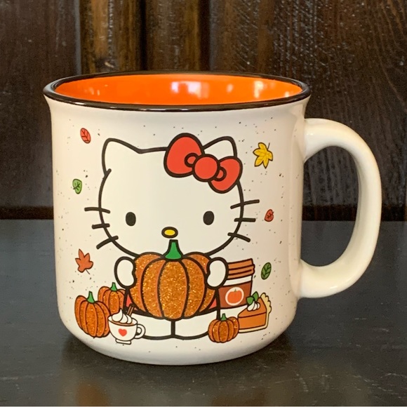 Hello Kitty Pumpkin Spice Latte 20oz Ceramic Mug - Pumpkins Pumpkin Pie - Picture 3 of 10